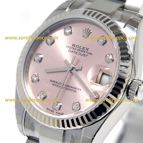 rolex donna quadrante rosa prezzo|rolex official site.